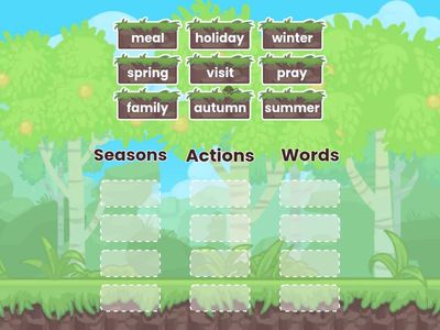 Времена года 4 класс 2