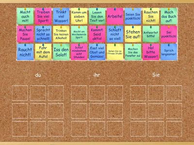 Imperativ: du, Sie, ihr