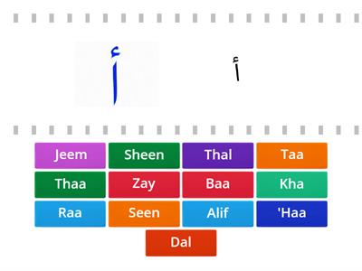 Arabic Alphabet Alif - Sheen