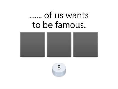 either, neither, each, all, none, every 