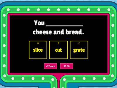 Food Verbs Quiz 