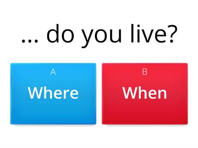 Face2Face PI Unit 1 Question Words