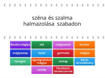 Szabad és zárttéri tárolás