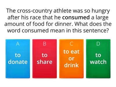 Context Clues Exit Slip