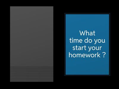 QUESTIONS: daily routine and Can