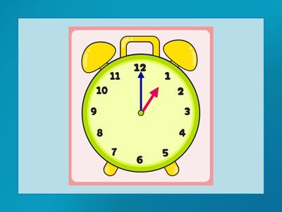 Telling the time (:00,:30) Flashcards 