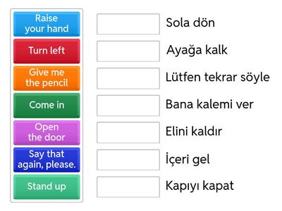 Classroom instructions