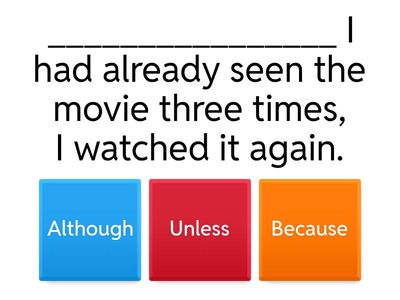 Subordinating Conjunctions