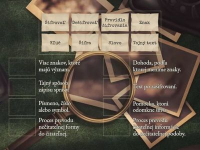 Šifra, šifrovať, dešifrovať!