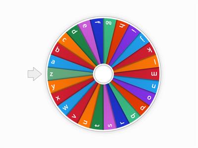 Alphabet wheel- lowercase