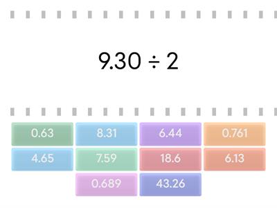 Multiplying & Dividing Decimals