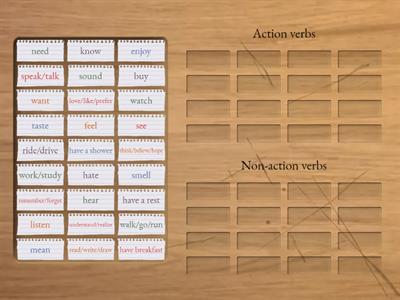 Action & Non-action verbs
