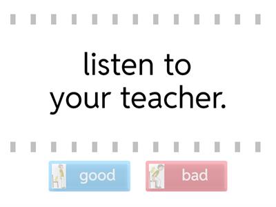 sit or stand classroom rules.