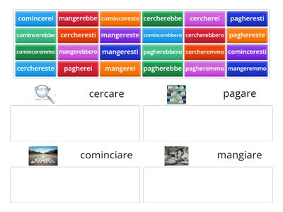 Condizionale presente: care, gare, ciare e giare