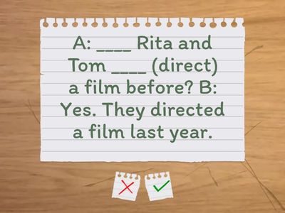 FB 8 Round up 3 C / Complete with the Present Perfect Simple or the Past Simple