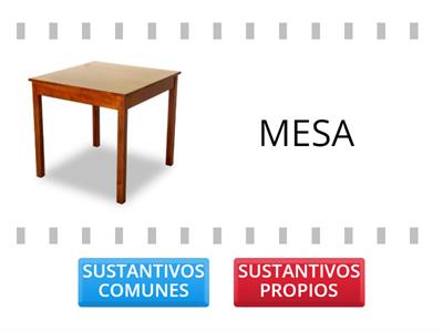 SUSTANTIVOS COMUNES - SUSTANTIVOS PROPIOS 