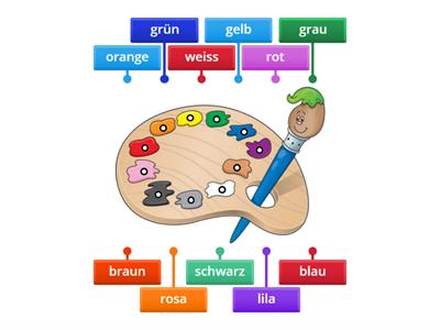 Finde die Farben auf Deutsch