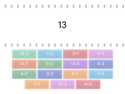 Single digit addition and subtraction