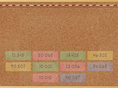  五位數讀法＋寫法