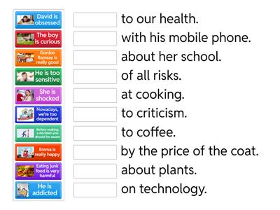 solutions intermedaite 5e adjectives + prepositions