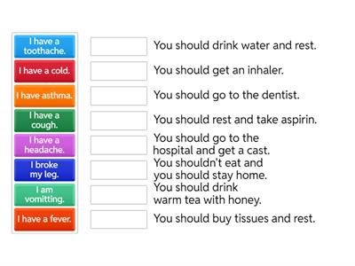 Matching - Sickness & Should