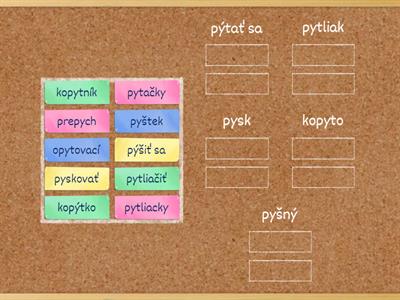 Vybrané slová po P