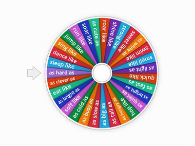 Similes using 'like' and 'as'