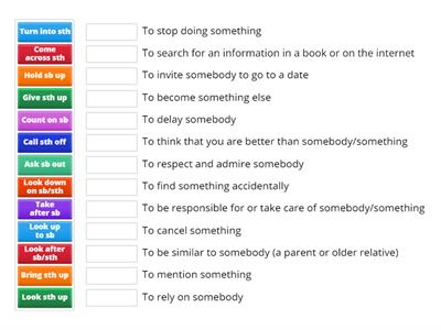 Phrasal verbs