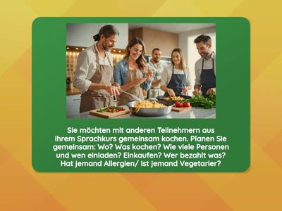 Sprechen DTZ Teil 3 - Gemeinsam kochen