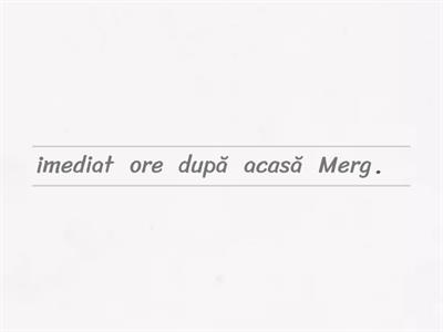 Pippi merge la școală / ordinea cuvintelor