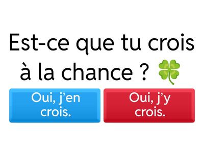 Les pronoms adverbiaux « en / y » 