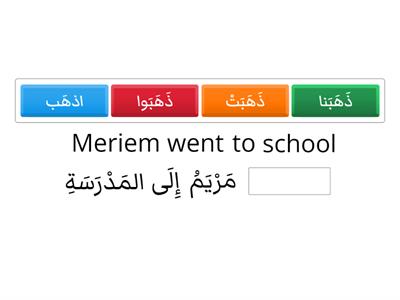 Past Tense Arabic 