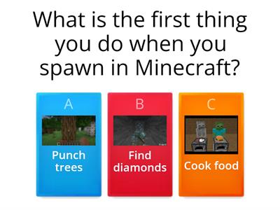 Minecraft quiz