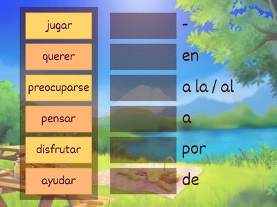 Estrellas 2 Unidad 2 verbi + prepositio