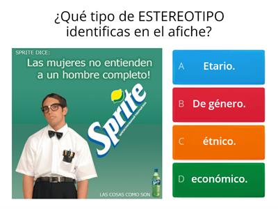 PRESENCIA DE ESTEREOTIPOS EN LOS AFICHES