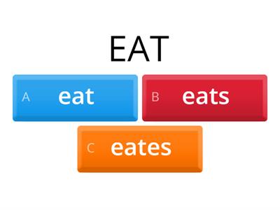 3rd person - present simple