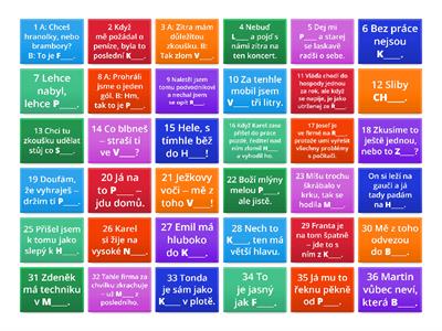 ČESKÉ IDIOMY 13–15