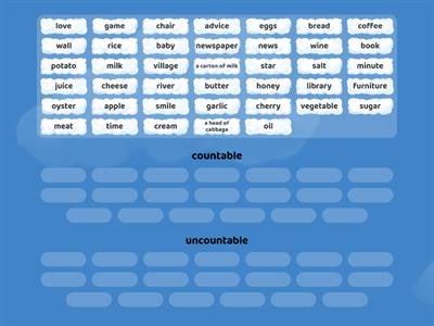 countable-uncountable nouns