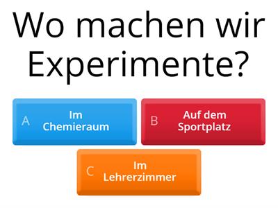 Was machen die Schüler in diesen Räumen?