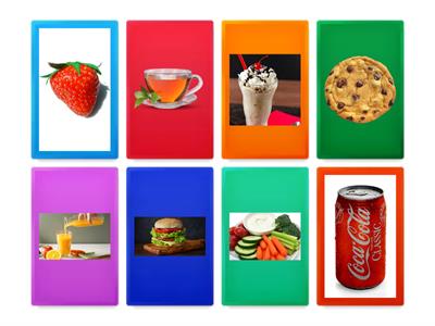 Core Vocabulary: Drink/Eat Card Flip 