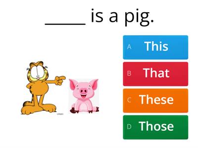 Demonstratives and farm animals