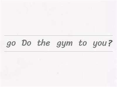 Basic English structure