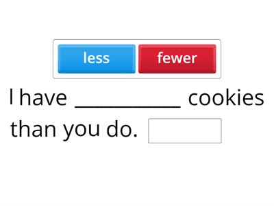 fewer vs. less