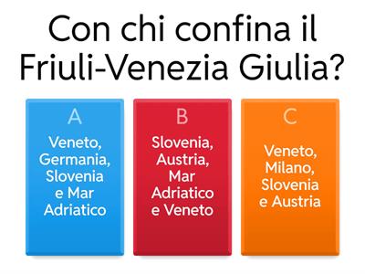 Quiz sul Friuli Venezia Giulia