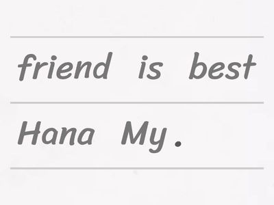  My Best Friend (Young Learners)