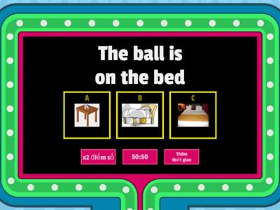 Preposition (on-in-under)