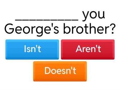 Negative yes / no questions