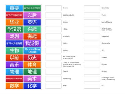 Y10 Learning Chinese