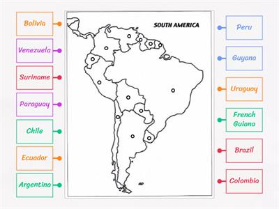 South America map