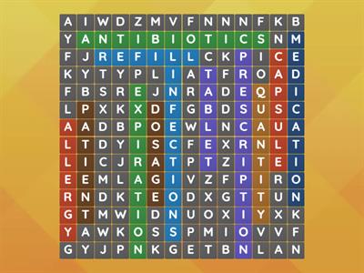 Pharmacy Vocabulary Wordsearch (BH)